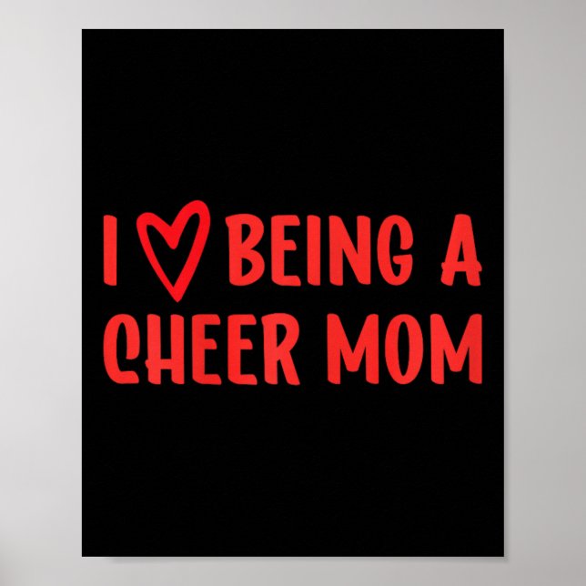 Poster Eu Amo Ser Uma Mãe de Cheerleading  (Frente)