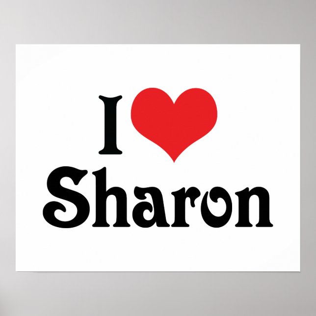 Pôster Eu Amo Sharon (Frente)