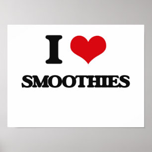 Pôster Eu amo Smoothies