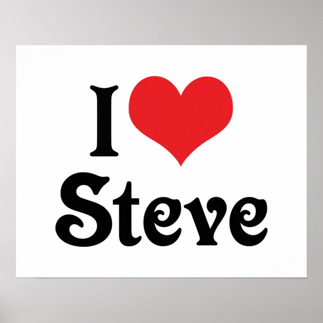 Pôster Eu Amo Steve (Frente)
