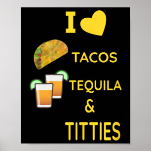 Poster Eu Amo Tacos Cinco De Mayo