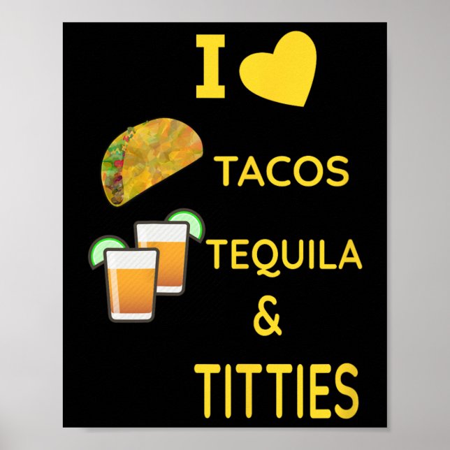 Poster Eu Amo Tacos Cinco De Mayo  (Frente)