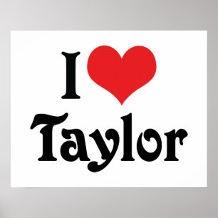 Poster Eu amo Taylor