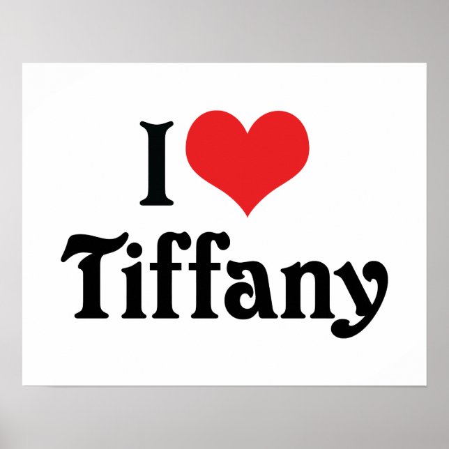 Poster Eu Amo Tiffany (Frente)