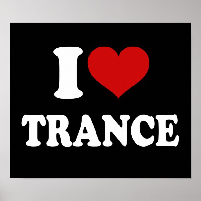 Poster Eu Amo Trance (Frente)