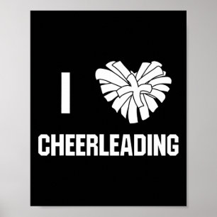Poster Eu Amo Treinador de Cheerleading Cheer
