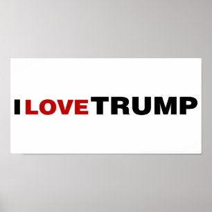 Poster Eu Amo Trump