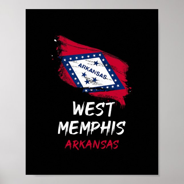 Poster Eu Amo Viagem de Splatter West Memphis Arkansas Fé (Frente)