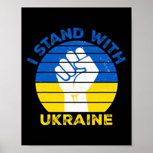 Poster Eu Apoio a Ucrânia - Apoie a Ucrânia - Reze Por