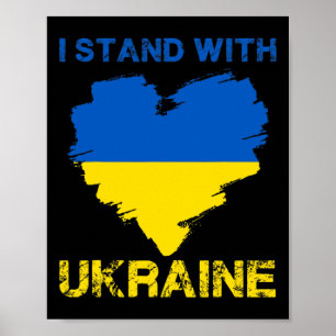 Poster Eu Apoio a Ucrânia Orgulho Ucraniano 5