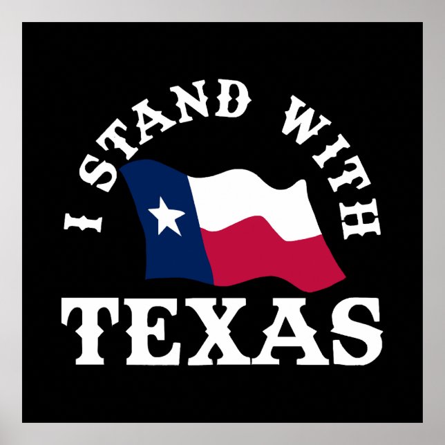 Poster Eu Apoio o Texas (Frente)