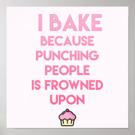 Poster Eu assar! Cota Funny Baking - Cozinha