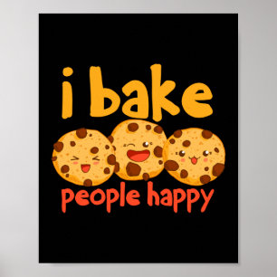 Poster Eu Assar Pessoas Happy Baker Cookie
