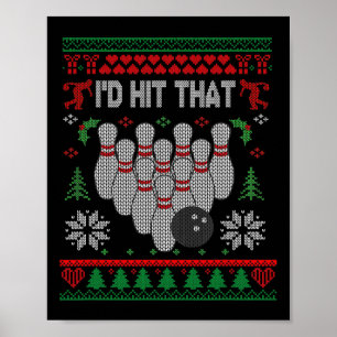Poster Eu Atingiria Aquela Boliche Engraçada Boliche De B
