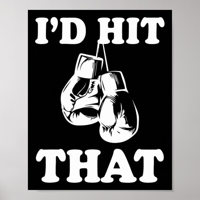 Poster Eu atingiria aquele sarcasmo de boxing humorístico (Frente)