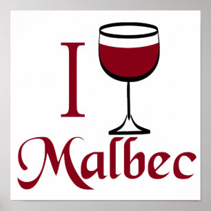 Pôster Eu Bebo Vinho De Malbec