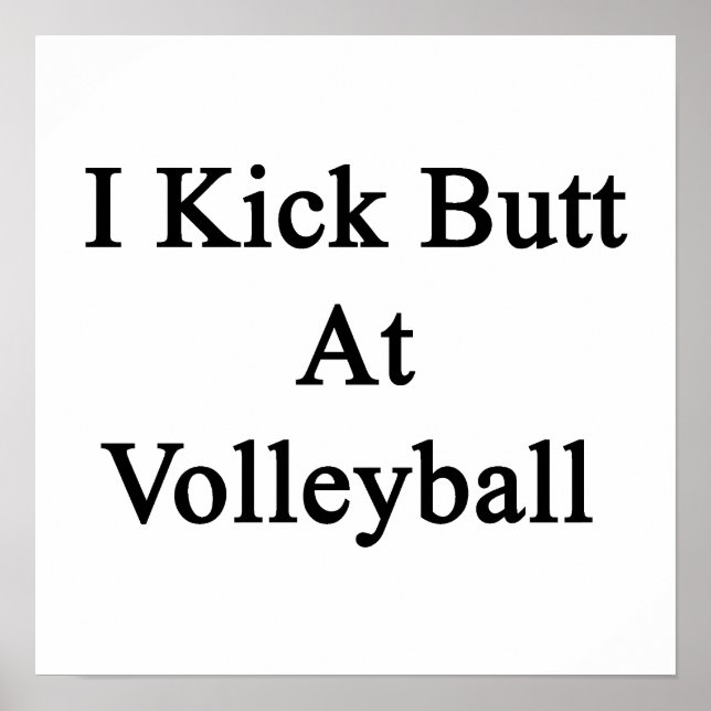 Pôster Eu Bumbum No Voleibol (Frente)