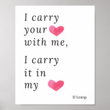 Eu carregar seu coração comigo, eu o carregar no m