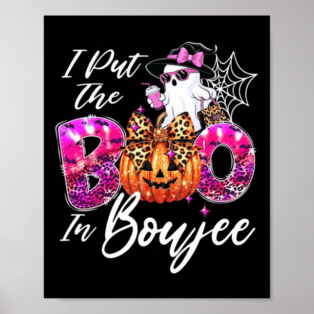 Poster Eu Coloquei A Boca Em Boujee Cute Leopard Boujie G (Frente)