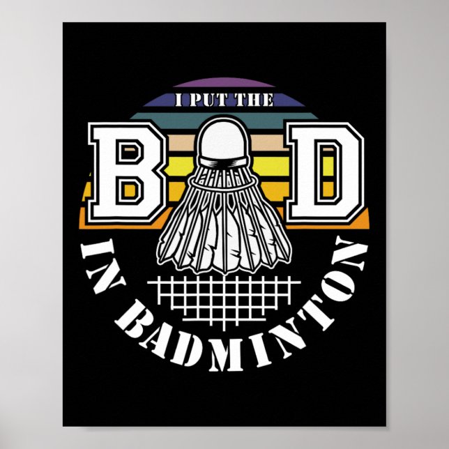 Poster Eu Coloquei O Mau Entusiasta De Badminton Humo (Frente)