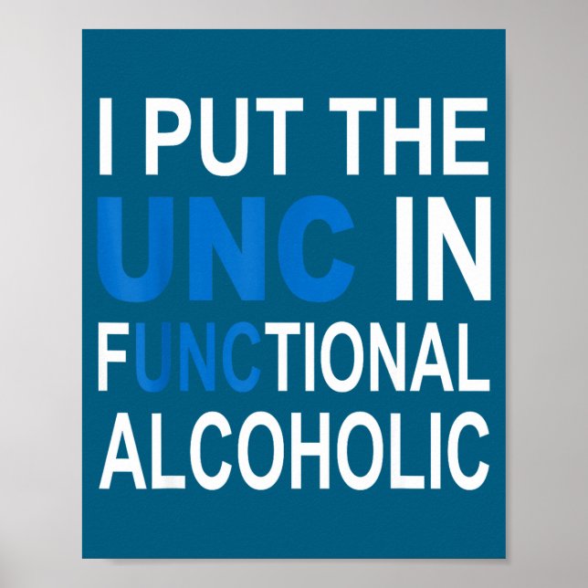 Poster Eu Coloquei o Tio em Alcoólatra Funcional Dito Eng (Frente)