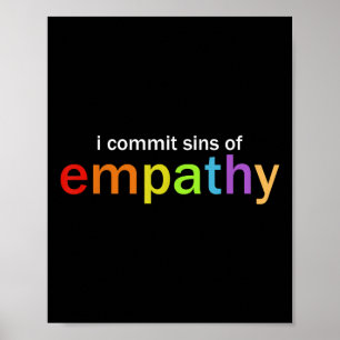 Poster Eu Cometo Pecados De Empatia