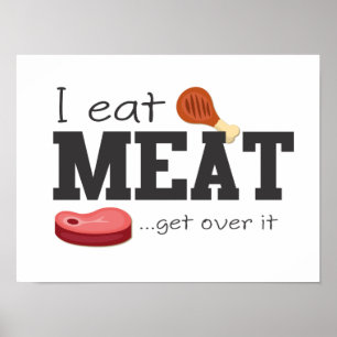 Pôster Eu Comi Carne Supera