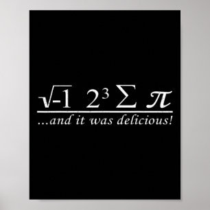 Poster Eu Comi Um Pouco De Pi E Foi Delicioso