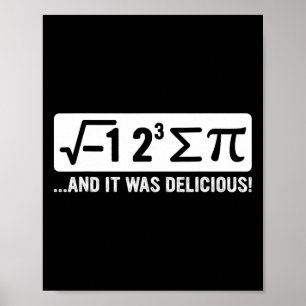 Poster Eu Comi Um Pouco De Pi - Engraçado Pi Day E Math L