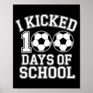 Poster Eu Completei 100 Dias De Escola Meninos Crianças E