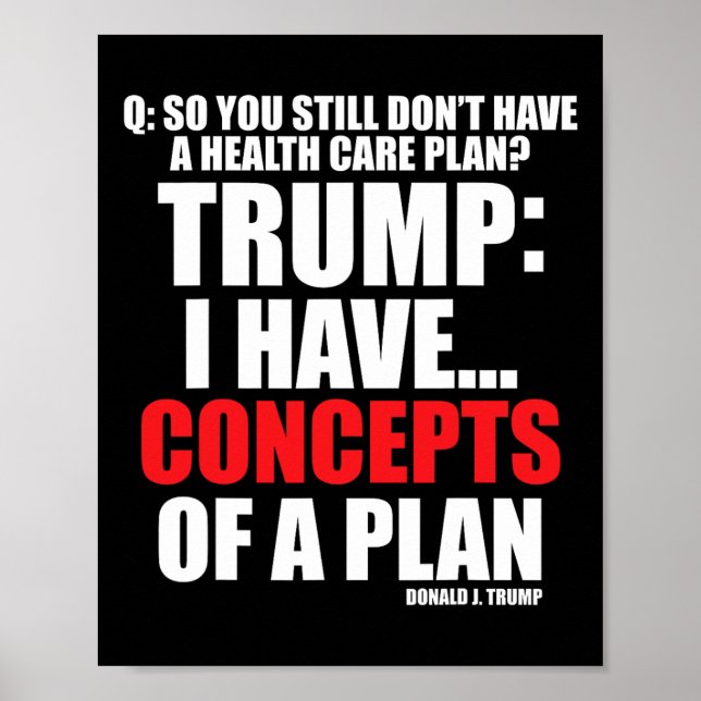 Poster Eu... Conceitos Do Plano De Votação Trump 2024 (Frente)