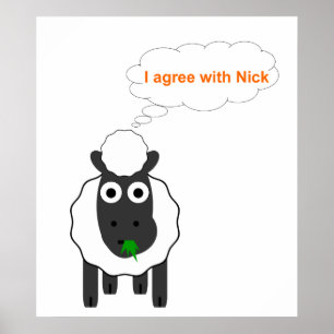 Poster Eu concordo com a eleição geral política do Rei