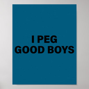 Poster Eu considero bons meninos engraçados humor inspira