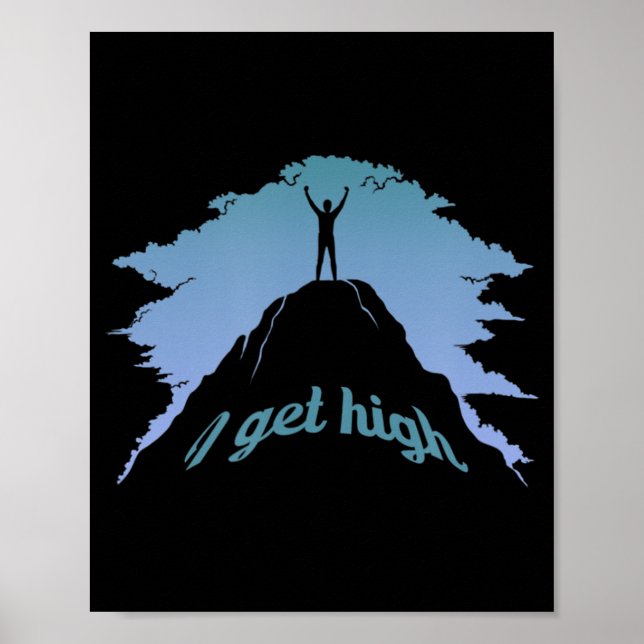 Poster Eu Consigo Uma Pedra De Alta Diversão Subindo Um H (Frente)