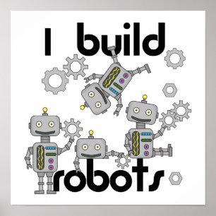 Poster Eu construo robôs