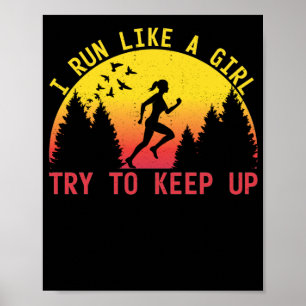 Poster Eu Corro Como Uma Garota Tentando Continuar Corred