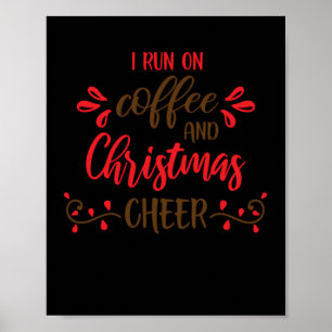 Poster Eu corro no café e na torcida de Natal