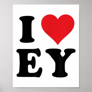 Poster Eu Corto As Iniciais Que Eu Amo E.y Primeiro E Últ