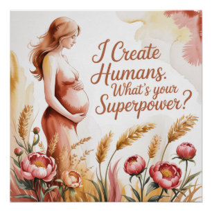 Pôster Eu Crio Humanos. Qual é Seu Superpoder