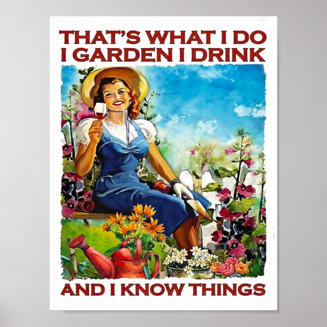 Poster Eu Cuido do Jardim (Frente)