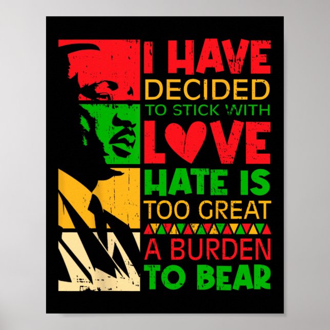 Poster Eu Decidi Ficar Com o Amor Martin Black Seu (Frente)