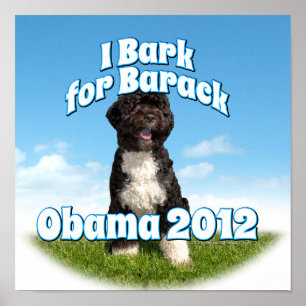 Pôster Eu descasco para Barack, BO o primeiro cão Obama