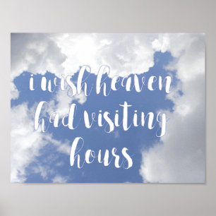 Poster Eu desejo que o céu teve citações da simpatia d