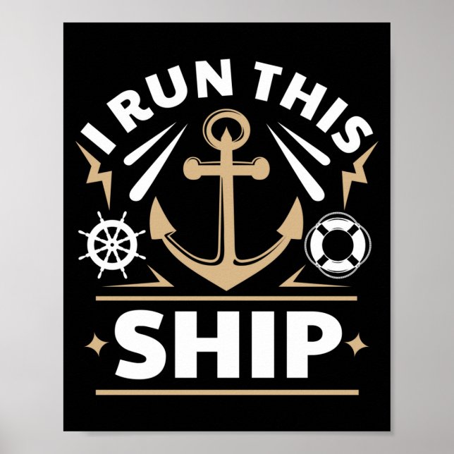 Poster Eu dirijo este barco de forma engraçada  (Frente)