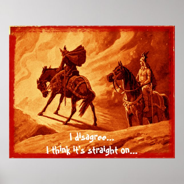 Pôster Eu discordo... (Frente)