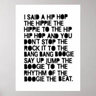 Poster Eu disse um hip hop