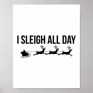 Poster Eu Dormi O Dia Todo - Papais noeis Reindeer