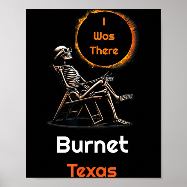 Poster Eu Eclipse Solar Burnet Texas Lá (Frente)