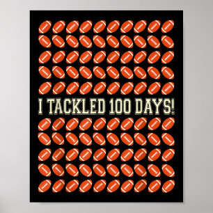 Poster Eu Encontrei 100 Dias De Escola, 100 Dias De Futeb