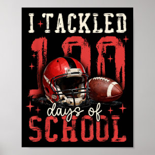 Poster Eu Enfrentei 100 Dias De Futebol Escolar Homem Men